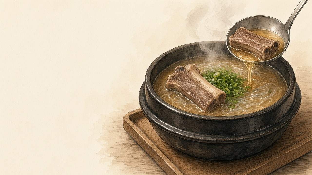 갈비탕 일러스트