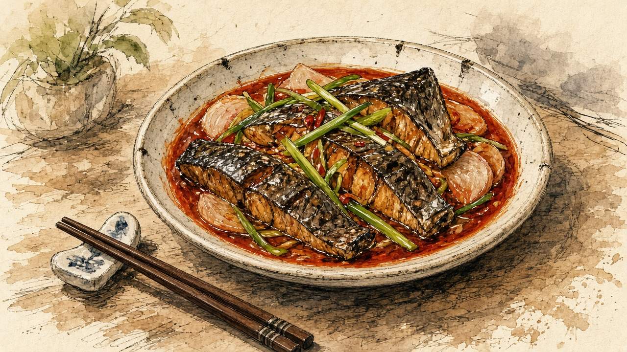 갈치조림 일러스트