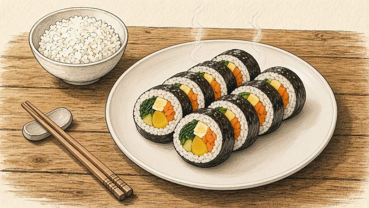 김밥 일러스트