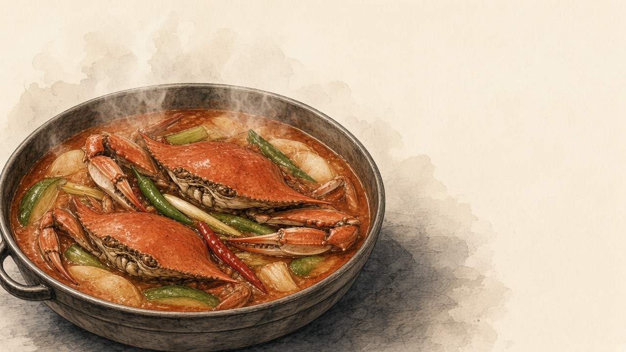 꽃게탕 일러스트