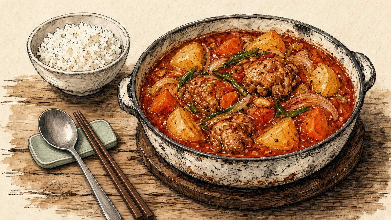 닭볶음탕 일러스트