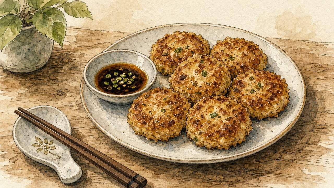 동그랑땡 일러스트