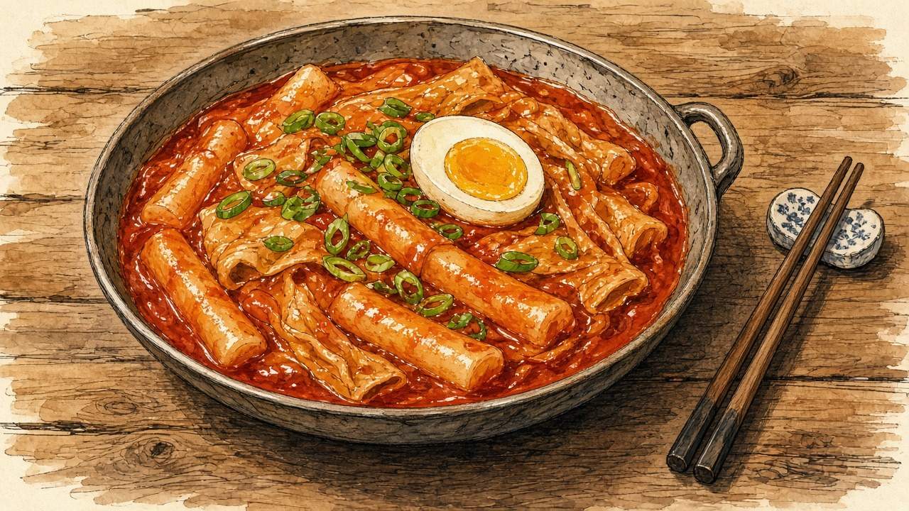 떡볶이 일러스트