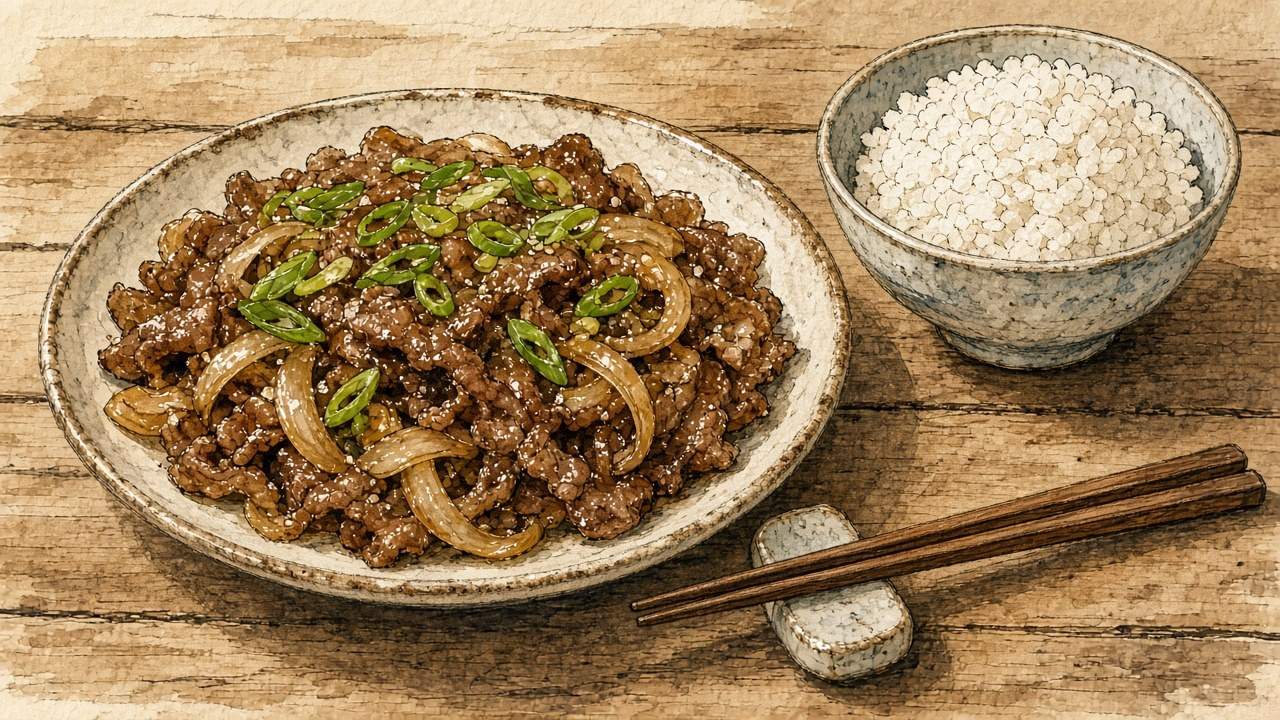 소불고기 일러스트