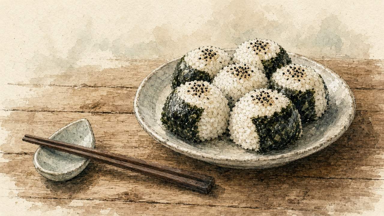 주먹밥 일러스트