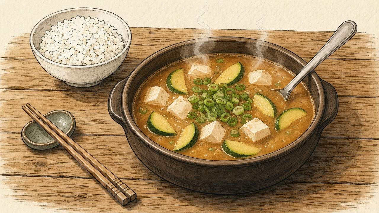 청국장찌개 일러스트