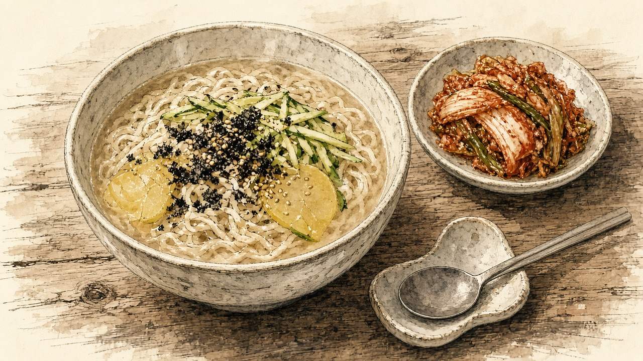 칼국수 일러스트