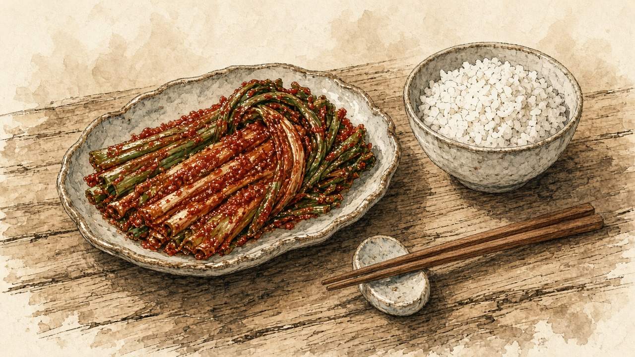 파김치 일러스트