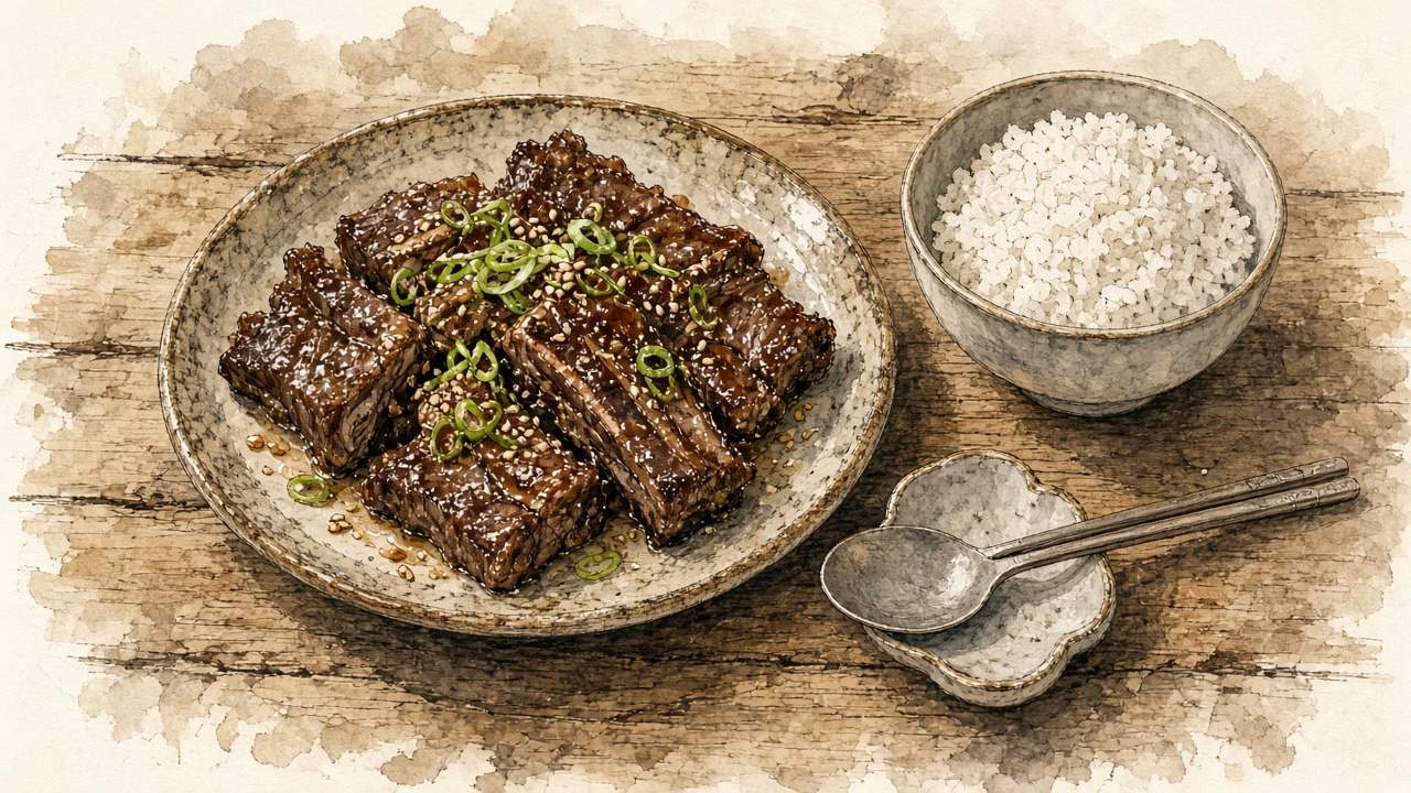 LA갈비 일러스트